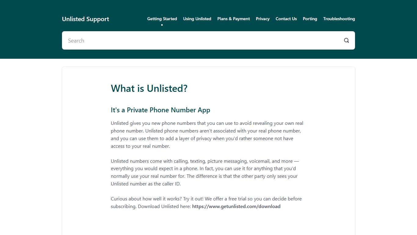 What is Unlisted? - Unlisted Support